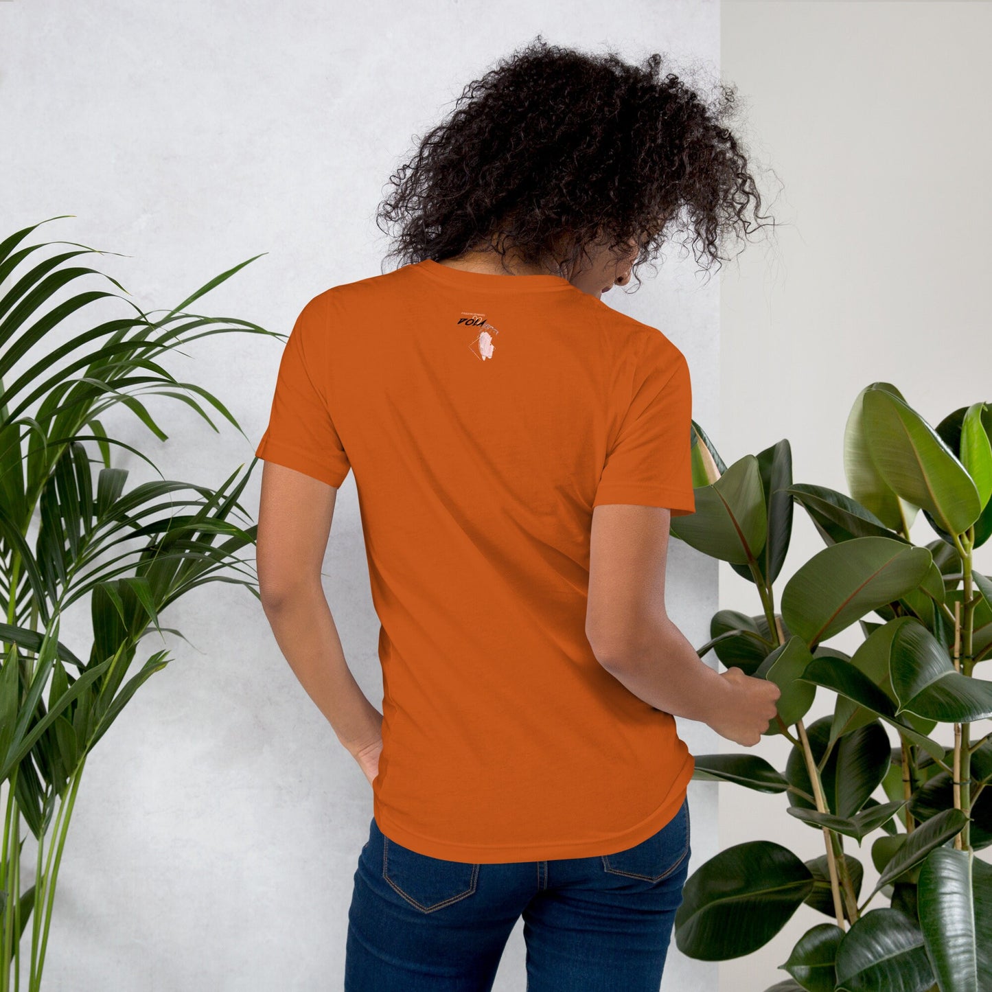 Unisex t-shirt - large bamboo earing gyal by DOLA