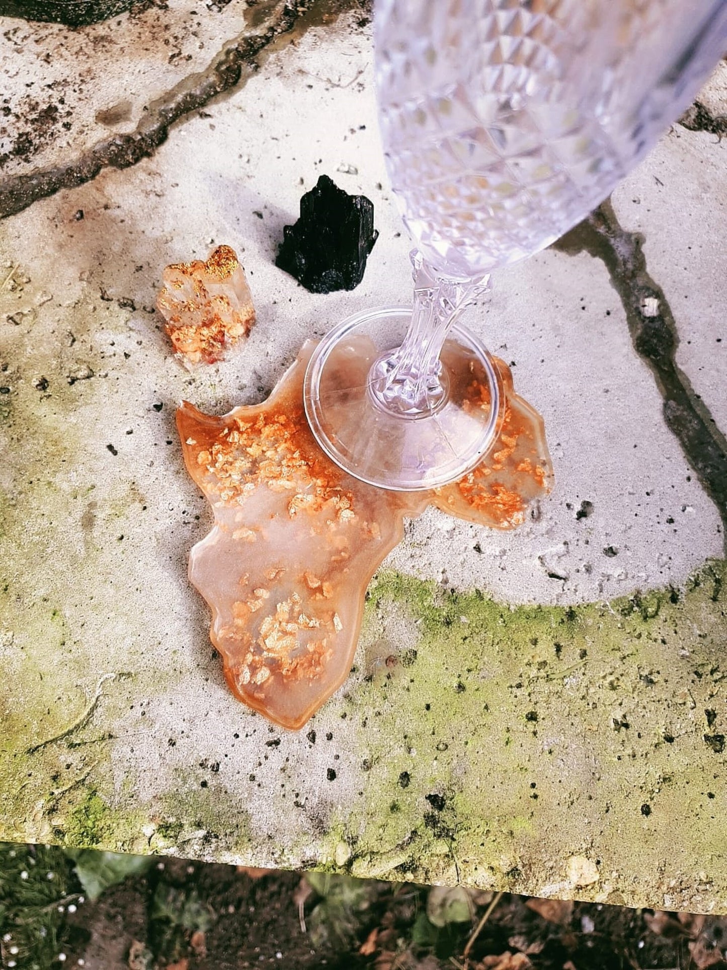 Handmade Resin Art Coasters - Cute Africa by DOLA