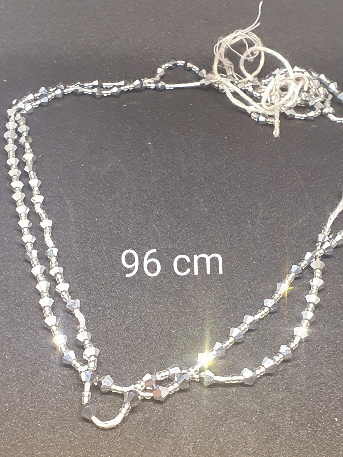 Ghana waistbeads / ahwenneɛ (Silver )