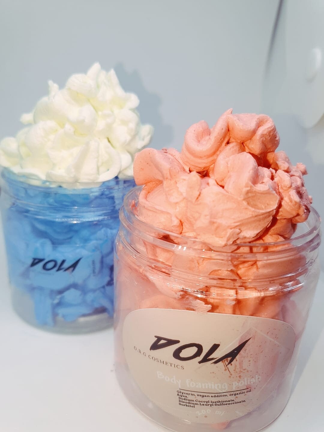 Mild Foaming Blue Colored Scrub Soap (200 ml) by DOLA