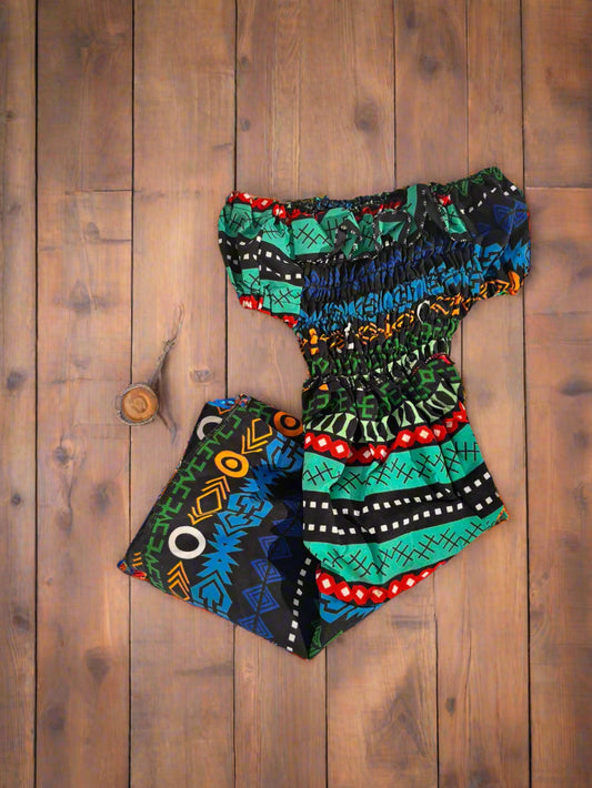 African Print Cotton Dress | Girl’s Ankara Dress ages 3-5 | DOLA Soft