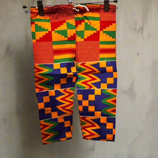 Boys African Kente Ankara Two piece Set | Traditional Kids Wear | DOLA Bazaar