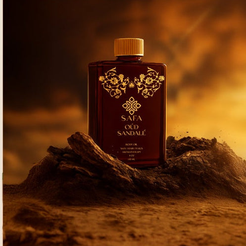 SAFA Oud Sandalé Oil – 100% Pure, Cold-Pressed Botanical Luxury for Skin, Hair & Nails | DOLA Soft