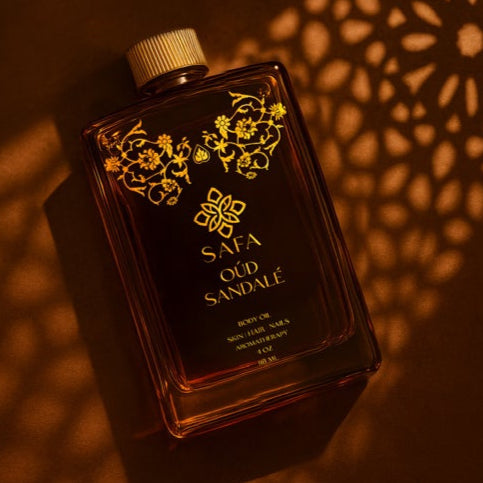 SAFA Oud Sandalé Oil – 100% Pure, Cold-Pressed Botanical Luxury for Skin, Hair & Nails | DOLA Soft