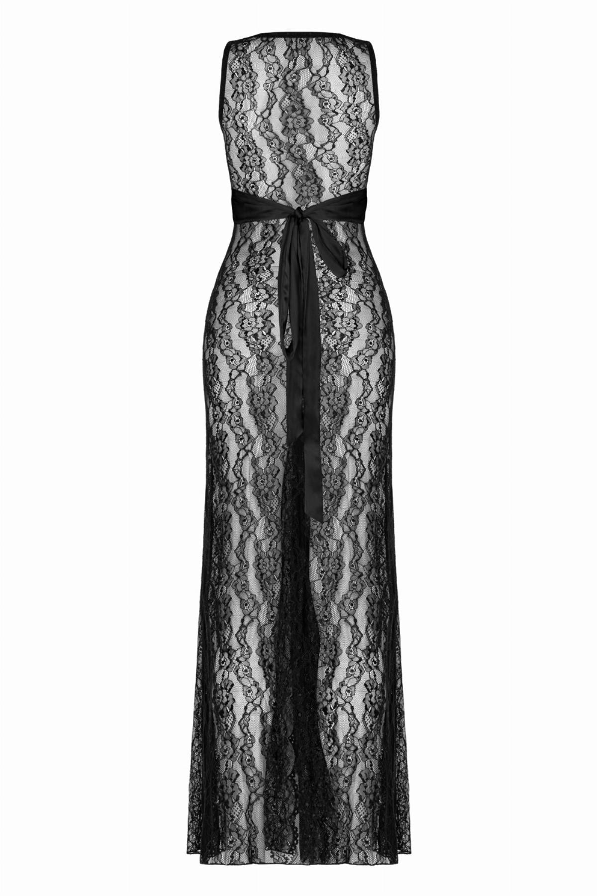 Black Lace Dress – Elegant & Sexy “Beautiful Nightmare” Evening Look | DOLA Soft