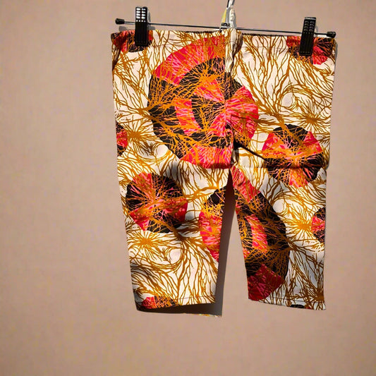 Boys African Ankara Two-Piece Set – Orange Booboo Shirt & Shorts | Ages 2–4 | DOLA Soft