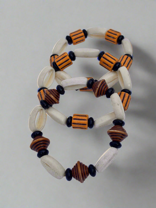 recycled Cowrie Style Bracelet | African Eco-Friendly Jewelry | DOLA Soft