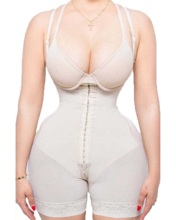 Faja BBL High-Quality Shaping ,,drawstring Anti-Cellulite Body Shaper with Hooks