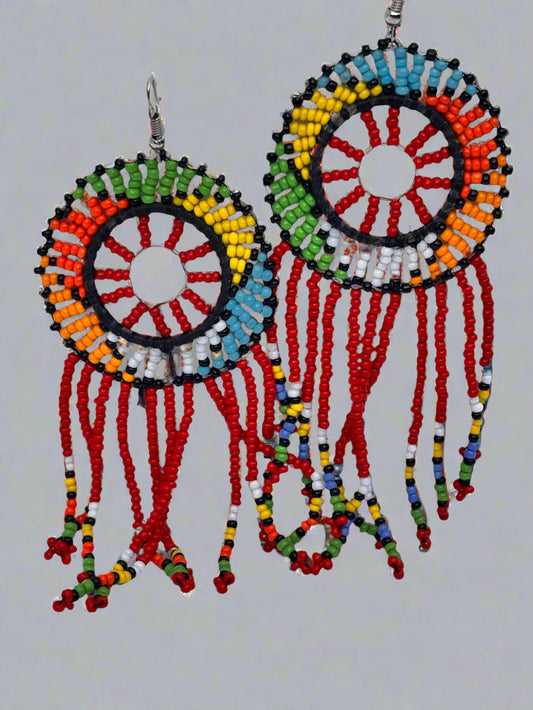 Boho Afrocentric Earrings – Handmade Tribal Statement Jewelry for Women | DOLA Soft