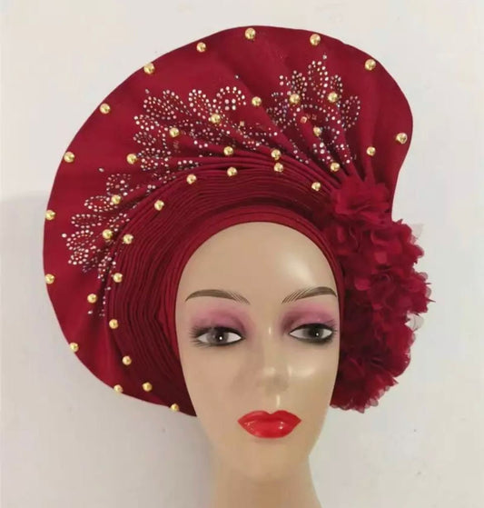 West-African Aso-Oke Pre-tied Autogele by DOLA