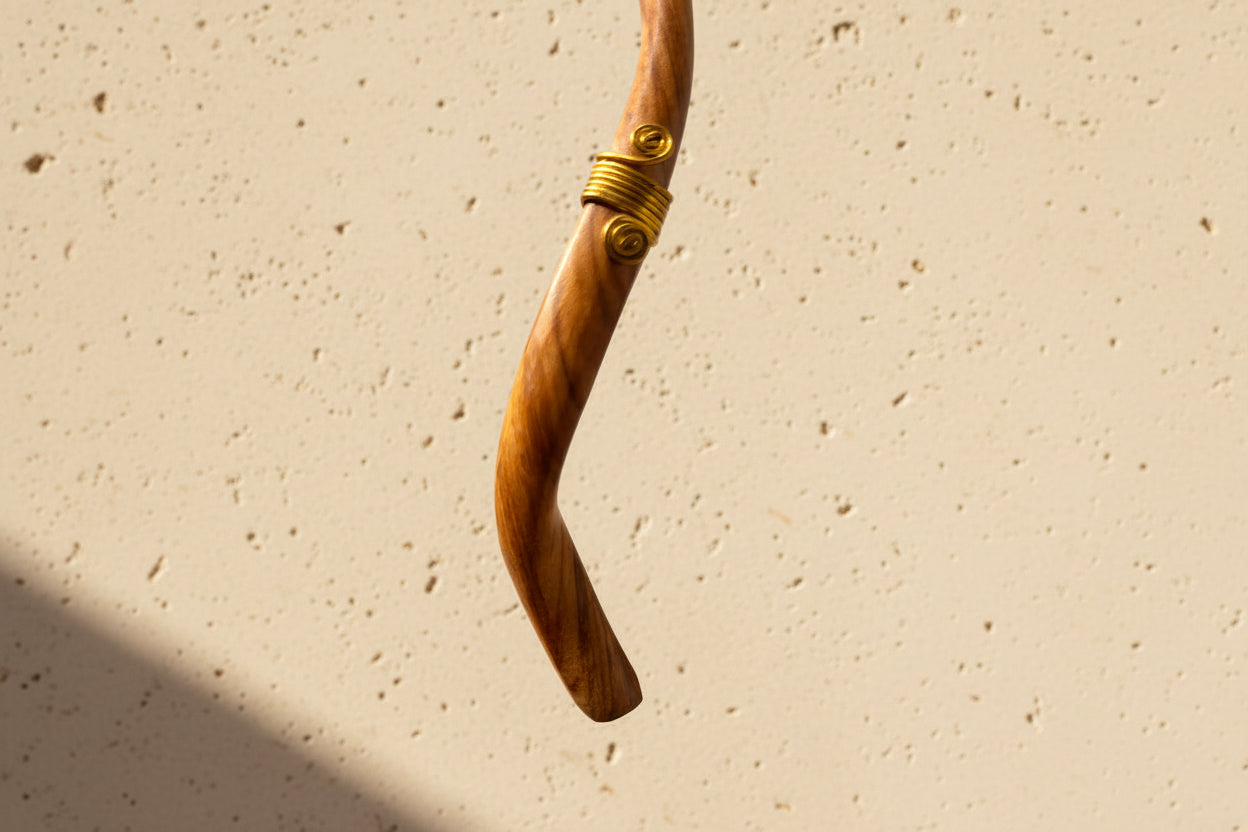 West African Wooden Vertical Earrings – Handcrafted Jewelry | DOLA Soft