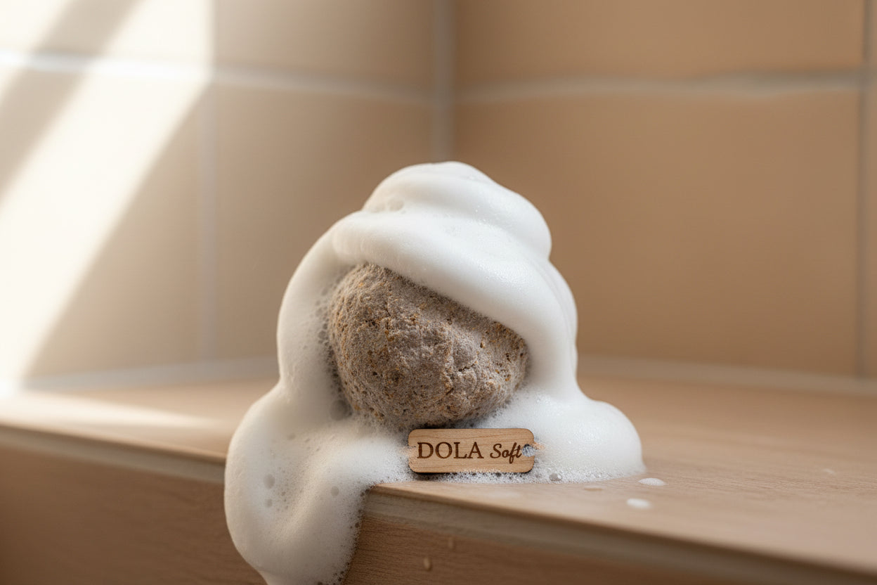 West African White Cleansing Soap Balls — Gentle & Purifying | DOLA Soft