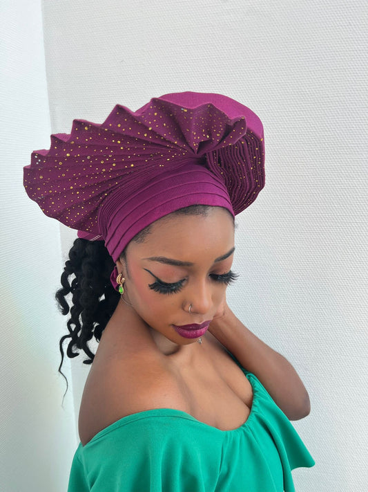 West-African Aso-Oke Pre-tied Autogele by DOLA