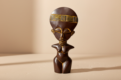 Akuaba Curvy Doll – Hand-Carved African Fertility Figure