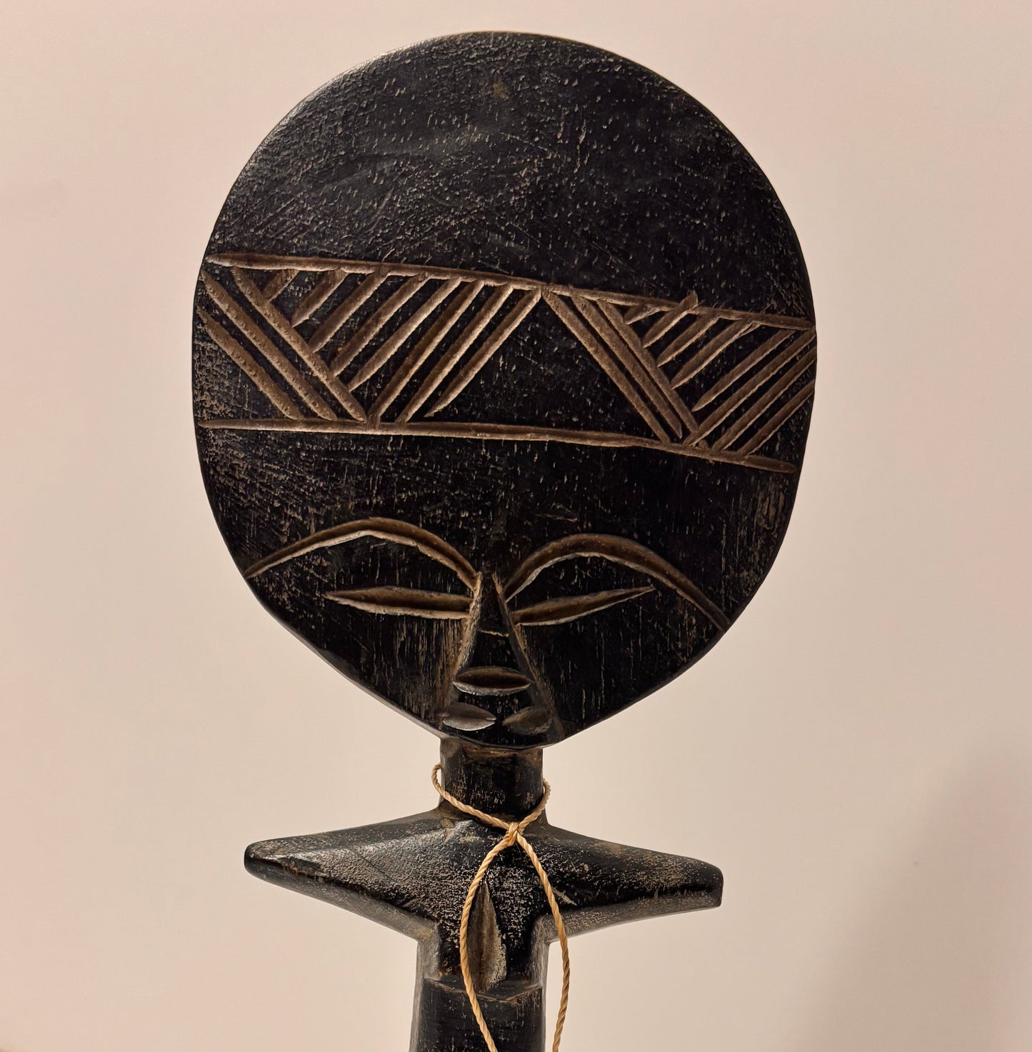 Handcrafted Ghanaian Akuaba Wooden Art Doll – African Tribal Decor