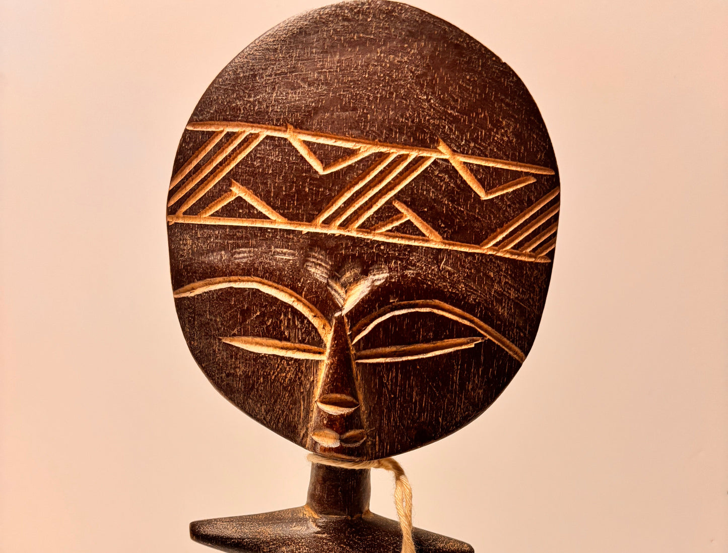 Handcrafted Ghanaian Akuaba Wooden Art Doll – African Tribal Decor