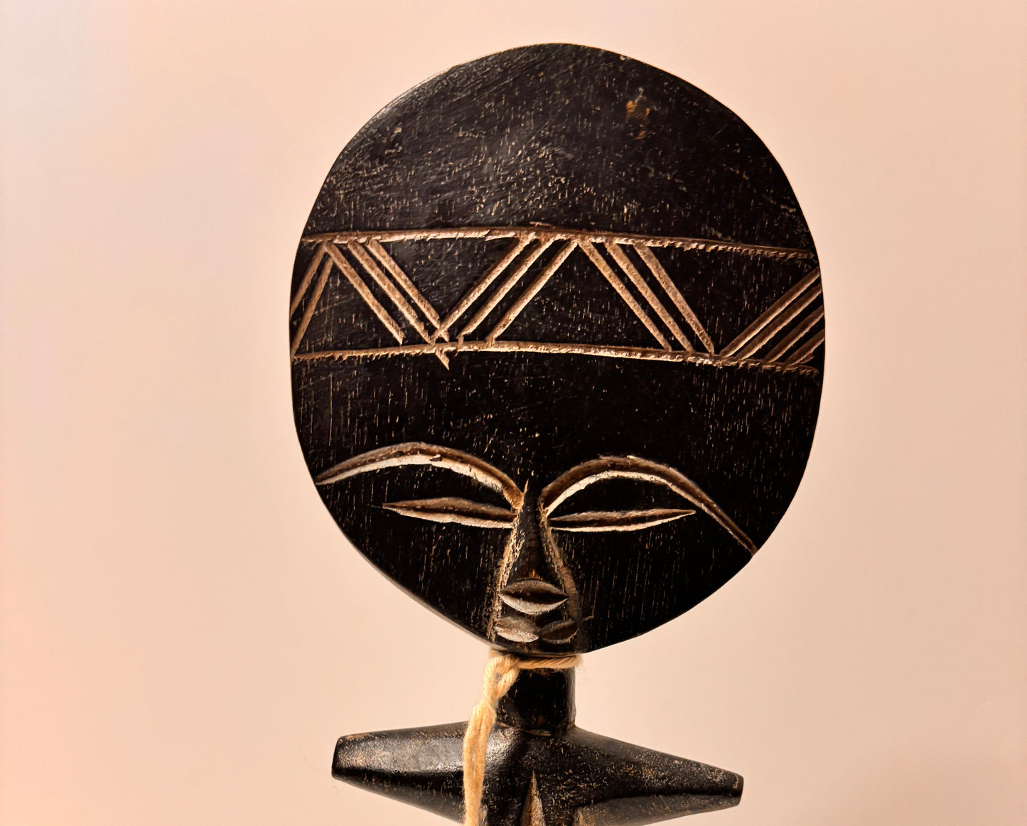 Handcrafted Ghanaian Akuaba Wooden Art Doll – African Tribal Decor