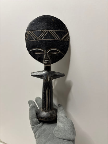 Handcrafted Ghanaian Akuaba Wooden Art Doll – African Tribal Decor
