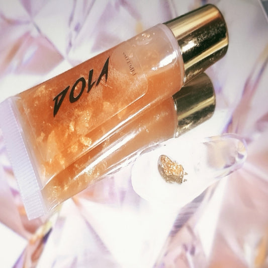Clear Smooth Transparent Lipgloss - DOLA Amerniac Gold Tea by DOLA