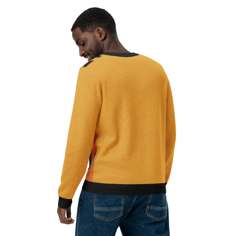70s Artsy Knit Crew-Neck Sweater 🌼✨