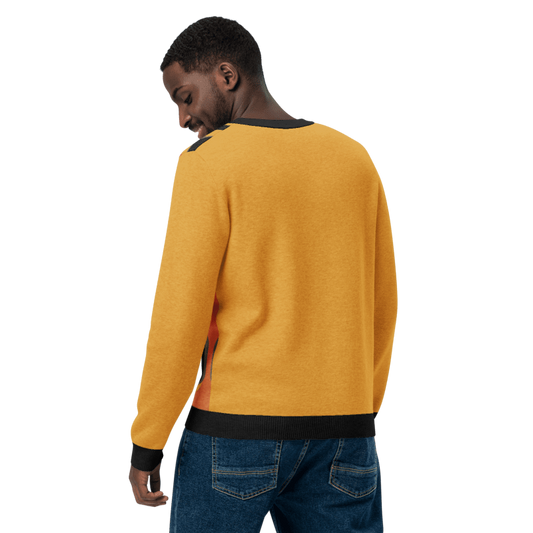 70s Artsy Knit Crew-Neck Sweater 🌼✨