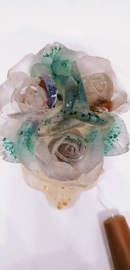 Custom Made Personalized Resin Art Skull Night Lamp by DOLA