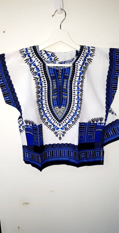 West African Traditional Unisex Dashiki Shirt and Shorts for Kids (1 to 9 years) by DOLA