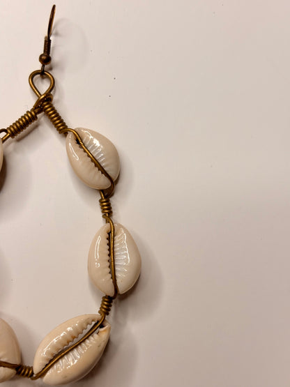 Cowrie Shell Earrings I – West African Ritual Jewelry | DOLA Soft