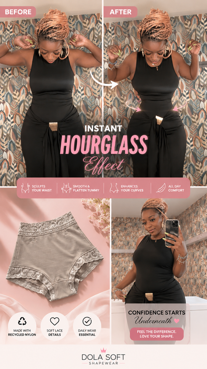 Lace Body Shaper Panty | Tummy Control & Butt Lift Brief