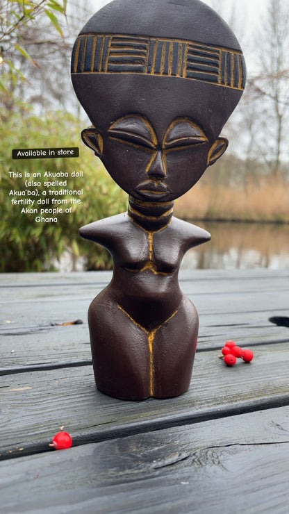 Akuaba Curvy Doll – Hand-Carved African Fertility Figure