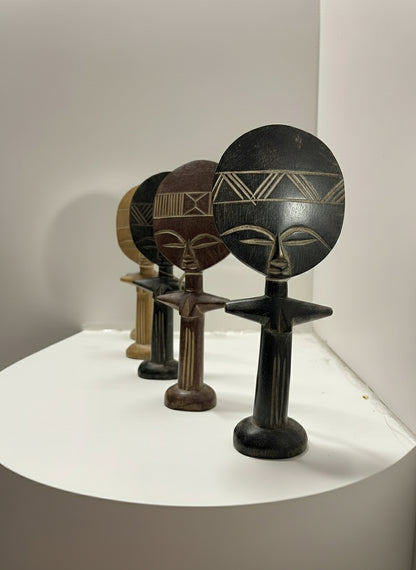Handcrafted Ghanaian Akuaba Wooden Art Doll – African Tribal Decor