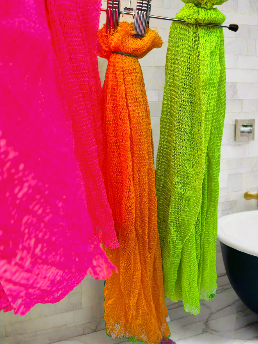 Hot pink Sapo – African Exfoliating Bath Net | DOLA Soft