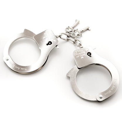 Fifty Shades of Grey – YOU ARE MINE Handcuffs – Silver Metal