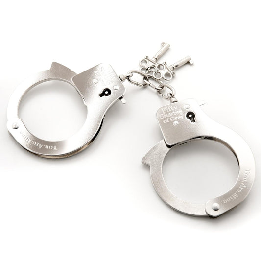 Fifty Shades of Grey – YOU ARE MINE Handcuffs – Silver Metal