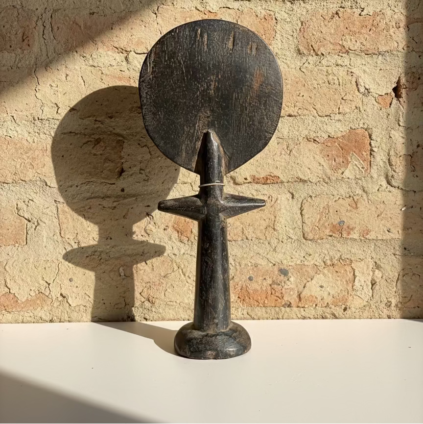 Handcrafted Ghanaian Akuaba Wooden Art Doll – African Tribal Decor