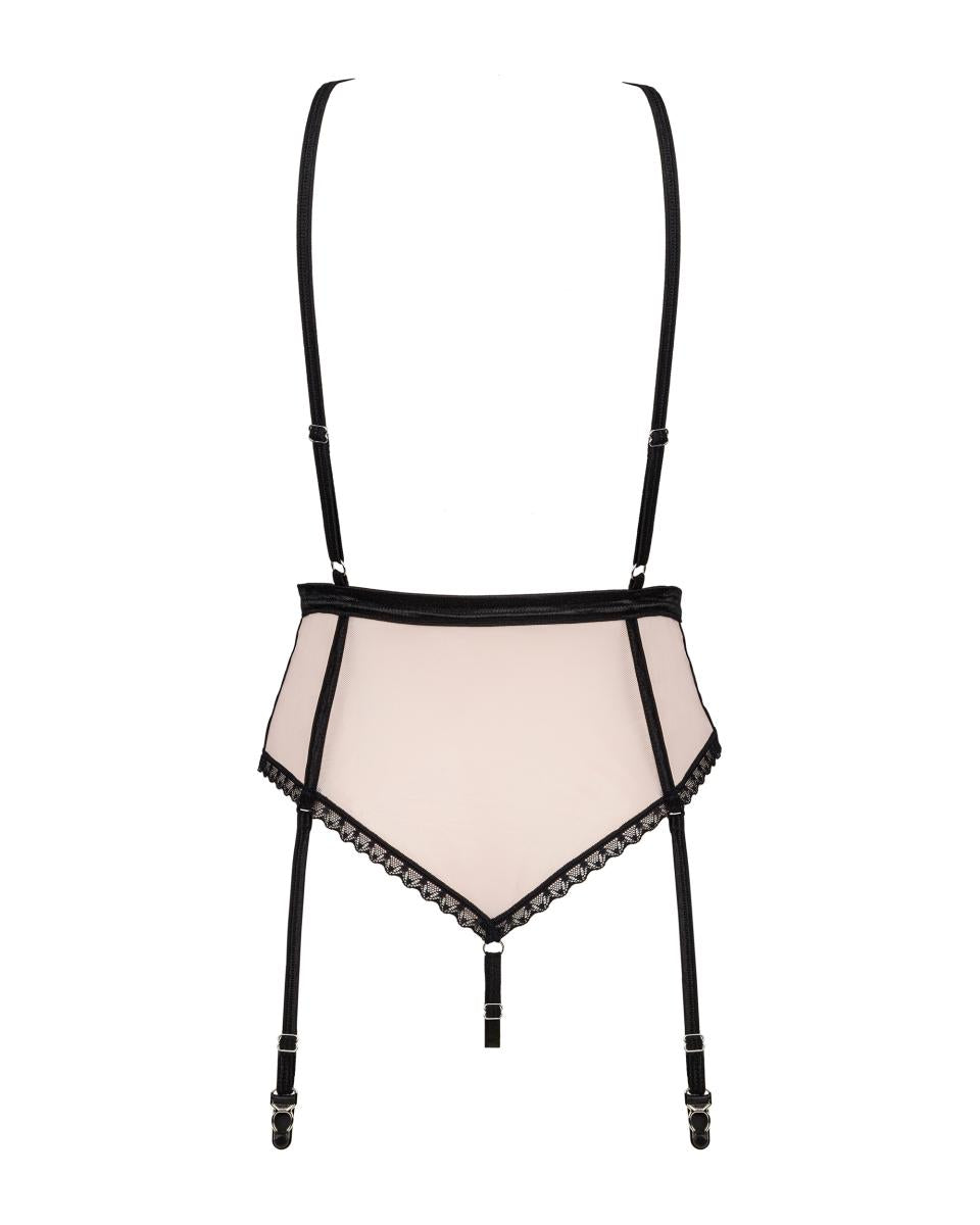 The Lilines Garter Body – Elegant Lace Bodysuit with Keyhole Detail | DOLA Soft