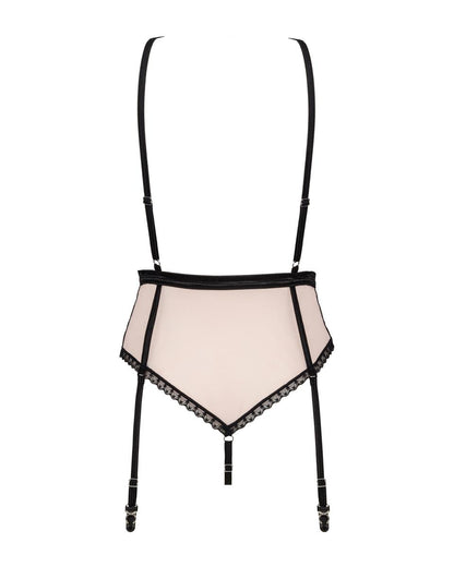 The Lilines Garter Body – Elegant Lace Bodysuit with Keyhole Detail | DOLA Soft