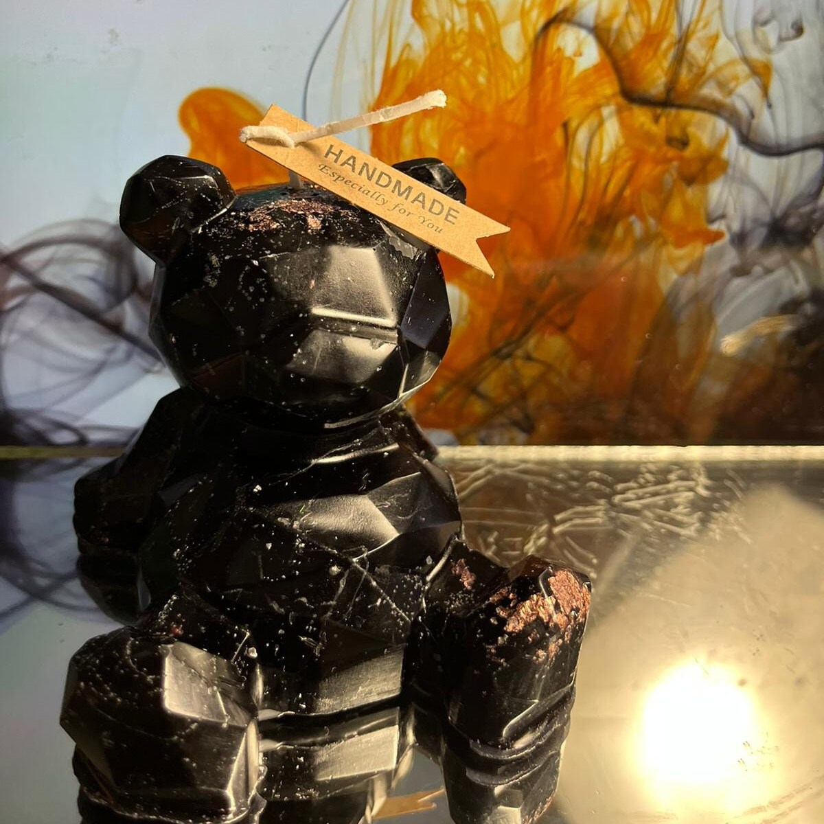 Big bear Candle  Handmadeby DOLA