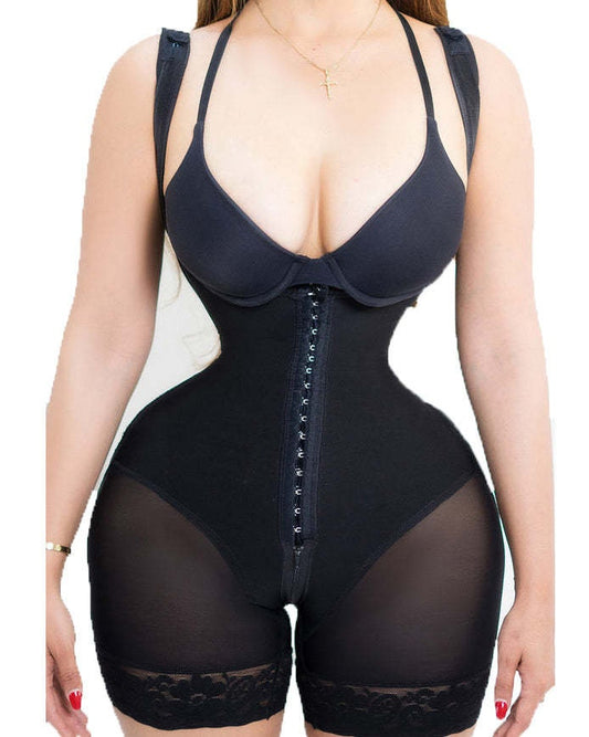Faja BBL High-Quality Shaping ,,drawstring Anti-Cellulite Body Shaper with Hooks