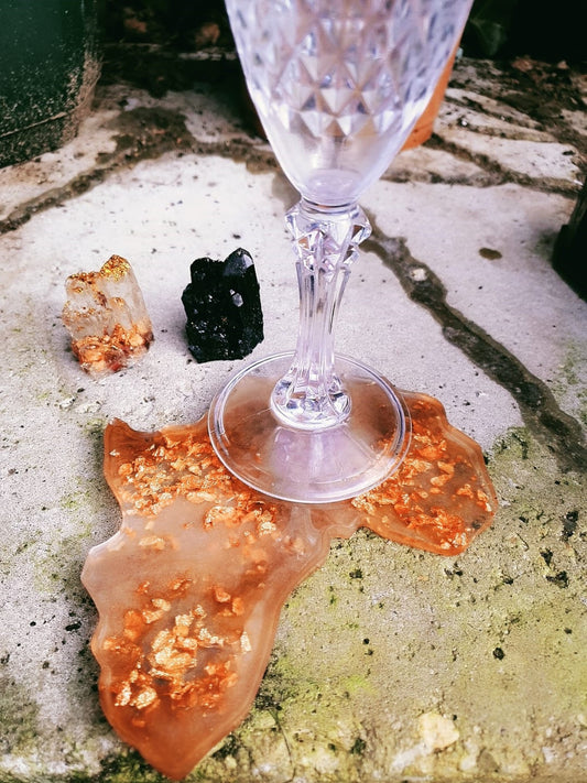 Handmade Resin Art Coasters - Cute Africa by DOLA