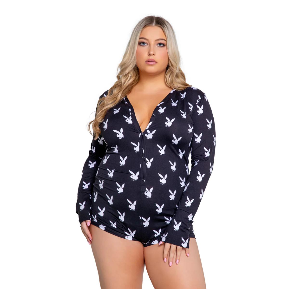 Playboy Slumber Bunny Onesie – Cozy Fleece Loungewear | DOLA Soft