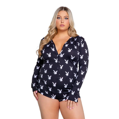 Playboy Slumber Bunny Onesie – Cozy Fleece Loungewear | DOLA Soft