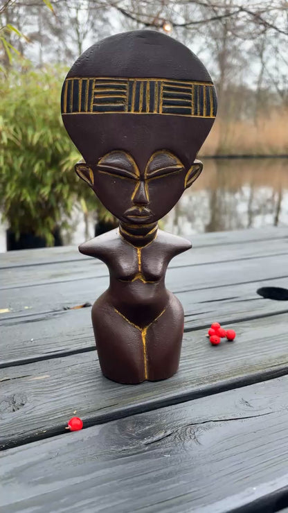 Akuaba Curvy Doll – Hand-Carved African Fertility Figure