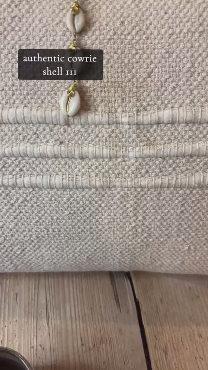 Authentic Long Cowrie Shell Earrings — The Third (III) | DOLA Soft