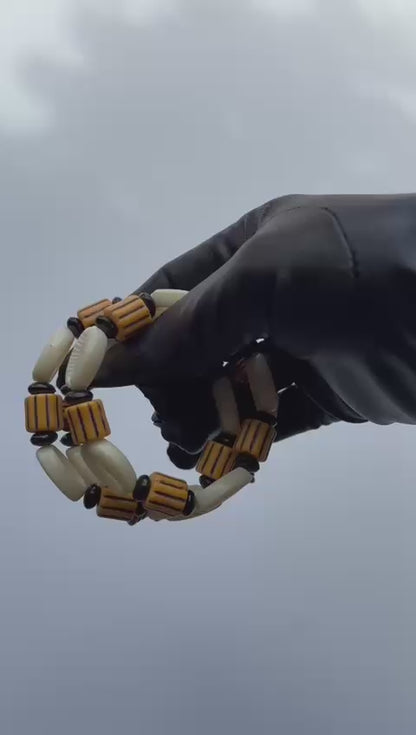recycled Cowrie Style Bracelet | African Eco-Friendly Jewelry | DOLA Soft