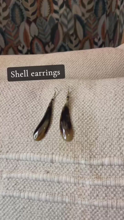 Sea Shell Drop Earrings – Handcrafted Natural Jewelry | DOLA Soft